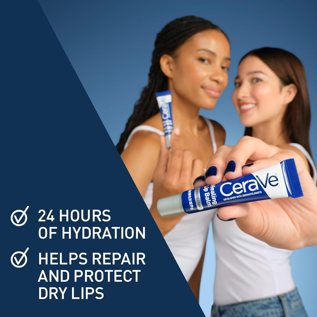 CeraVe Healing Lip Balm. Hydrating Hyaluronic Acid Lip Treatment. 0.7oz | Lip Moisturizer & Ointment for Dry Cracked Lips. Soothing Lip Repair with Ceramides & Petrolatum. Fragrance & Paraben Free