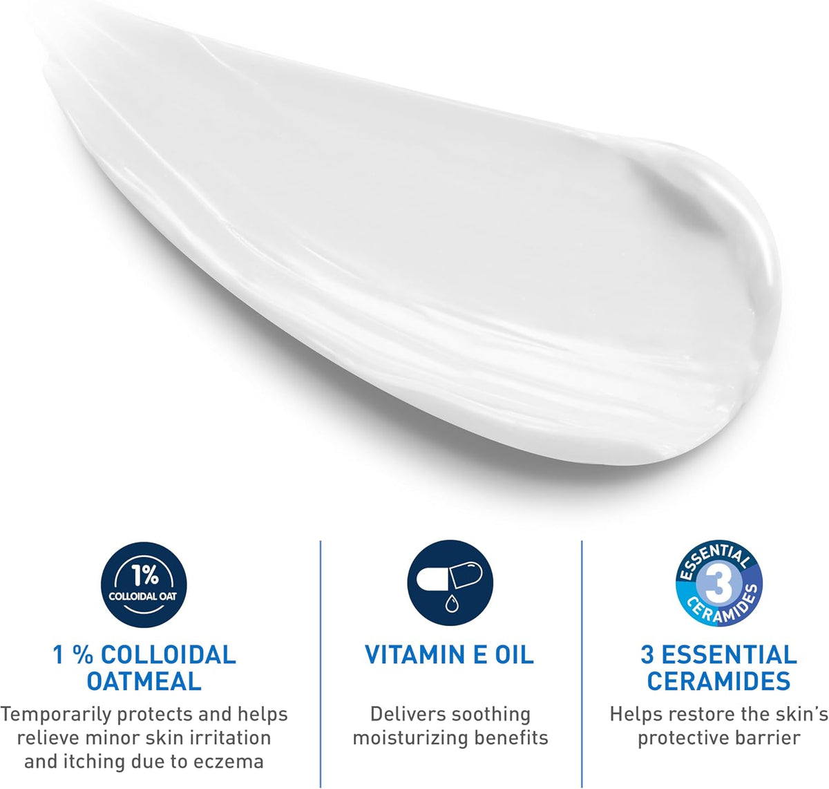 CeraVe Baby Relief Cream with 1% Colloidal Oatmeal & Vitamin E. 5oz | Baby Eczema Cream with Ceramides Helps Soothe and Calm Itchy Skin. Fragrance-Free. Developed with Pediatric Dermatologist