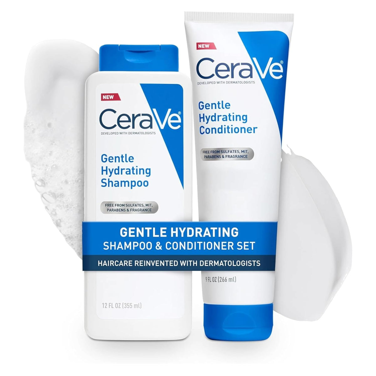 CeraVe Gentle Hydrating Shampoo with Hyaluronic Acid for Hair & Scalp. 19oz | Leaves Hair and Scalp Soft and Healthy-Looking with Ceramides. Niacinamide and A Color Safe Formula