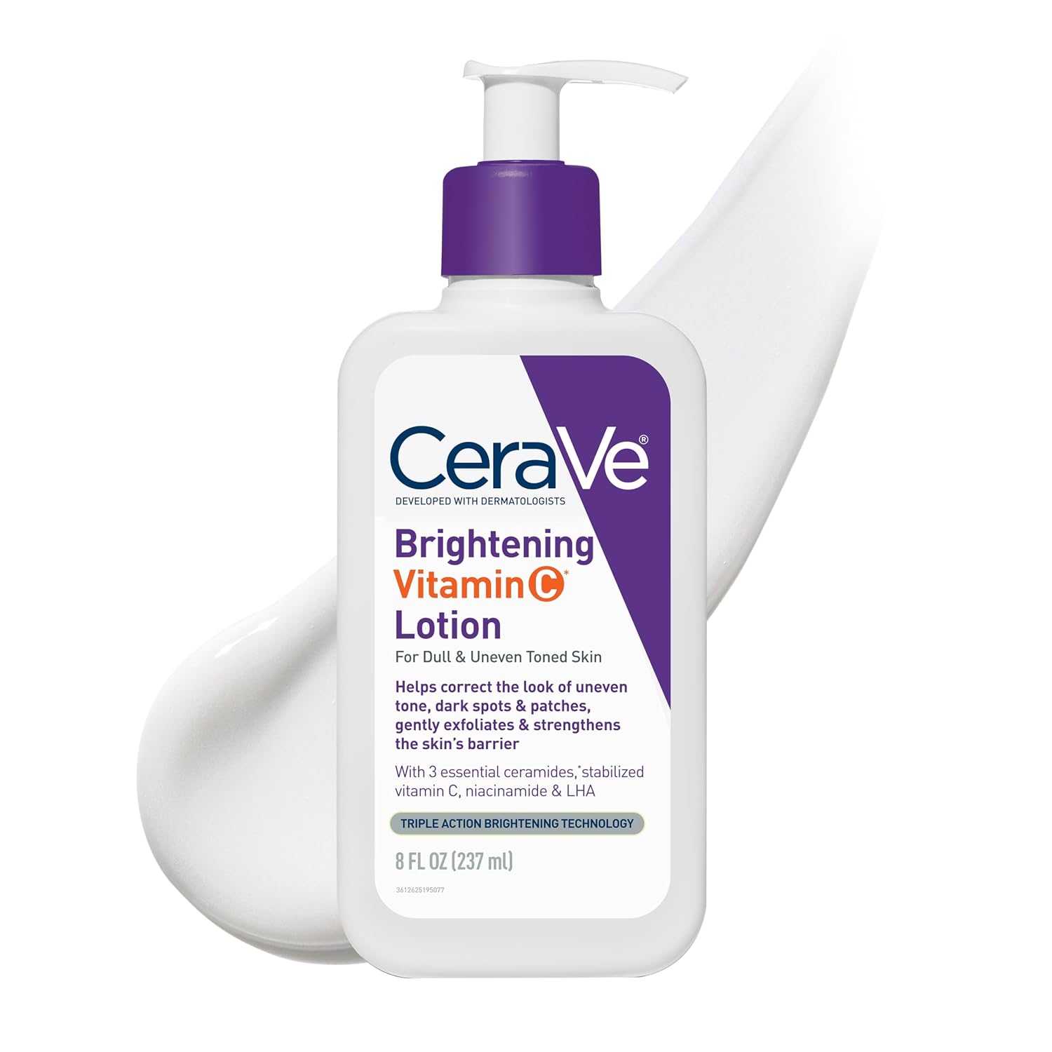 CeraVe Brightening Vitamin C Body Lotion. Skincare with Niacinamide. 16oz | Brightening Body Lotion & Moisturizer. Dark Spot Corrector with Ceramides & LHA. Fragrance Free. Suitable for Sensitive Skin