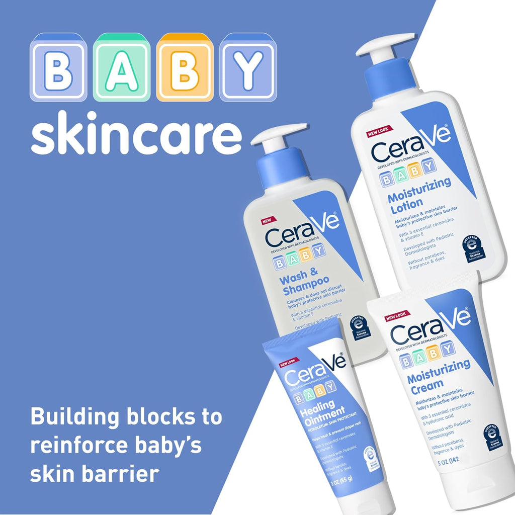 CeraVe Diaper Rash Cream. Baby Healing Ointment with Vitamin E. 3oz | Soothes Diaper Rash and Protect Extra Dry. Cracked Skin with Ceramides. Free Of Lanolin. Fragrance. Dye and Paraben