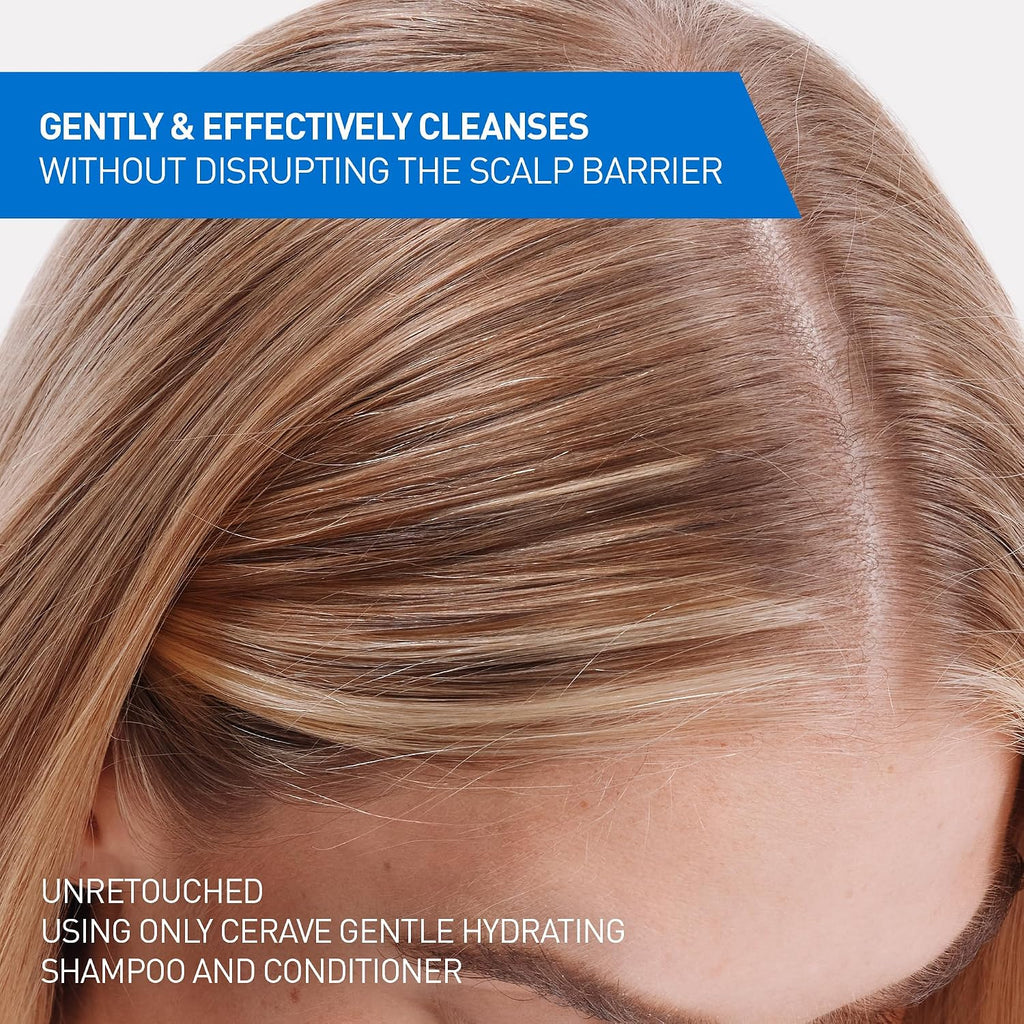 CeraVe Gentle Hydrating Shampoo with Hyaluronic Acid for Hair & Scalp. 12 Fl Oz (Pack of 12)